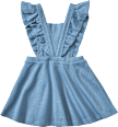 Kleid mit Waffel-Struktur, blau, Gr. 104 ALANA