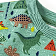 Sweatshirt mit Dino-Muster, grün, Gr. 98 ALANA