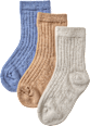 Socken, blau + grau + braun, Gr. 19/22 ALANA