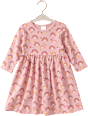 Kleid Pro Climate mit Regenbogen-Muster, rosa, Gr. 80 ALANA