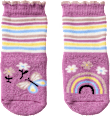 Stoppersocken mit Schmetterlings-Motiv, lila, Gr. 25/26 ALANA