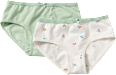 Slips mit Kirsch-Muster, weiß + grün, Gr. 98/104 ALANA