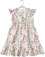 Kleid Pro Climate mit Blumen-Muster, weiß, Gr. 116 ALANA