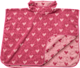 Badeponcho mit Herz-Muster, rosa, Gr. 0, ca. 1-4 Jahre ALANA