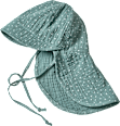 Schirmmütze aus Musselin mit Punkte-Muster, grün, Gr. 46/47 ALANA