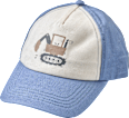 Basecap mit Bagger-Motiv, blau, Gr. 54/55 PUSBLU