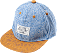 Basecap mit Tier-Motiven, blau & braun, Gr. 52/53 PUSBLU