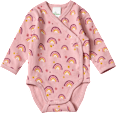 Wickelbody Pro Climate mit Regenbogen-Muster, rosa, Gr. 62/68 ALANA