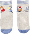 Stoppersocken mit Fahrzeug-Motiv, grau, Gr. 21/22 ALANA