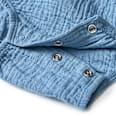 Body Kurzarm aus Musselin, blau, Gr. 86/92 ALANA