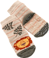 Stoppersocken mit Löwen-Muster, beige, Gr. 19/20 PUSBLU