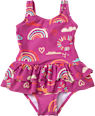 Badeanzug mit Regenbogen-Muster, lila, Gr. 98/104 PUSBLU
