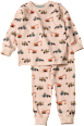 Schlafanzug Pro Climate mit Baustellenfahrzeug-Muster, beige, Gr. 92 ALANA