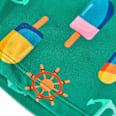 Badehose mit maritimem-Muster, grün, Gr. 98/104 PUSBLU