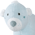 Spieltier Eisbär, blau fehn