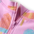 UV Badeoverall mit Eis-Muster, rosa, Gr. 98/104 PUSBLU