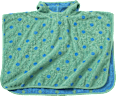 Badeponcho mit Punkten, grün, Gr. 0, ca. 1 - 4 Jahre ALANA