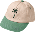 Basecap mit Palmen-Motiv, beige + grün, Gr. 54/55 ALANA