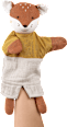 Handpuppe Fuchs, braun/weiß fehn