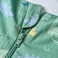 Schlafsack 1 TOG mit Dinosaurier-Muster, grün, 100 cm ALANA