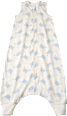 Schlafsack mit Beinen 0,5 TOG mit Wal-Muster, weiß, 100 cm ALANA