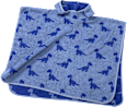 Badeponcho mit Dino-Muster, blau, Gr. 0, ca. 1-4 Jahre ALANA