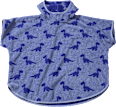 Badeponcho mit Dino-Muster, blau, Gr. 1, ca. 5-7 Jahre ALANA
