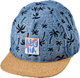 Basecap mit Palmen-Muster, blau, Gr. 54/55 PUSBLU