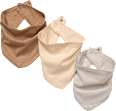 Halstücher, braun + beige, ca. 38,5 x 16 cm ALANA