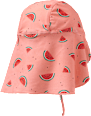 UV Mütze mit Nackenschutz & Melonen-Muster, rosa, Gr. 48/49 PUSBLU