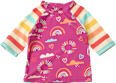 UV Shirt mit Regenbogen-Muster, lila + bunt, Gr. 110/116 PUSBLU