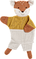 Handpuppe Fuchs, braun/weiß fehn