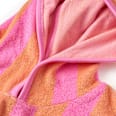 Badeshirt mit Ringel-Muster & Kapuze, pink & orange, Gr. 98/104 ALANA