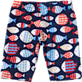 UV Badehose mit Fisch-Muster, blau & rot, Gr. 98/104 PUSBLU