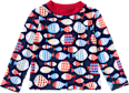 UV Shirt mit Fisch-Muster, blau & rot, Gr. 134/140 PUSBLU