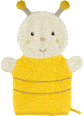 Waschhandschuh Biene gelb fehn