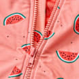 Badeanzug mit Melonen-Muster, rosa, Gr. 110/116 PUSBLU