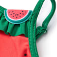 Badeanzug mit Melonen-Motiv, rot, Gr. 98/104 PUSBLU