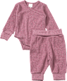 Set mit Body und Hose mit Vario-Ärmeln & Mitwachsfunktion, mauve, Gr. 50/56 ALANA