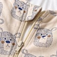Schlafsack mit Beinen 1 TOG mit Bären-Muster, beige, 110 cm ALANA