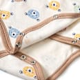 Wickelbody mit Bären-Muster, beige, Gr. 42/44 ALANA