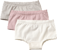 Panties, grau + rosa + weiß, Gr. 122/128 ALANA