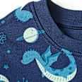 Schlafanzug mit Glow-in-the-Dark Drachen & Weltraum-Muster, blau, Gr. 110/116 PUSBLU