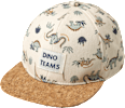 Basecap mit Dino-Muster, beige, Gr. 52/53 PUSBLU