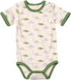 Body Kurzarm mit Dinosaurier-Muster, beige, Gr. 98/104 ALANA