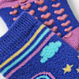 ABS Socken mit Feen-Motiv, blau, Gr. 23/26 ALANA