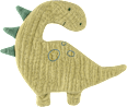 Knistertier Dino, grün fehn