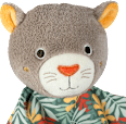 Handpuppe Panther, braun fehn