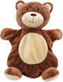 Handpuppe Bär, braun fluffies