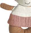 Ringgreifer Reh, rosa fehn